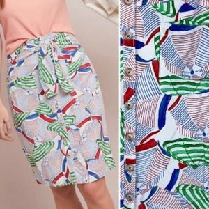 Anthropologie Linen NWT pencil skirt